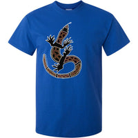 Shannon's Lizard Aboriginal Art T-Shirt (Royal Blue)