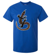 Shannon's Lizard Aboriginal Art T-Shirt (Royal Blue)