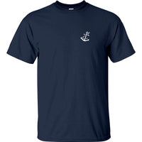 Anchor Left Chest Logo T-Shirt (Navy)