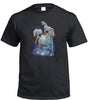 Space Unicorns T-Shirt (Black, Regular and Big Sizes)
