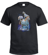 Space Unicorns T-Shirt (Black, Regular and Big Sizes)