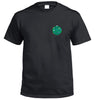 Global Flat Earth Society Left Chest Logo T-Shirt (Black)