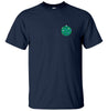 Global Flat Earth Society Left Chest Logo T-Shirt (Navy)