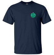 Global Flat Earth Society Left Chest Logo T-Shirt (Navy)