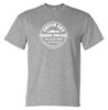 Coffin Bay Funeral Parlour Fake Business Logo T-Shirt (Marle Grey)