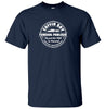 Coffin Bay Funeral Parlour Fake Business Logo T-Shirt (Navy)