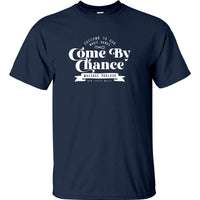 Come By Chance Massage Parlour Fake Aussie Tourist T-Shirt (Navy)