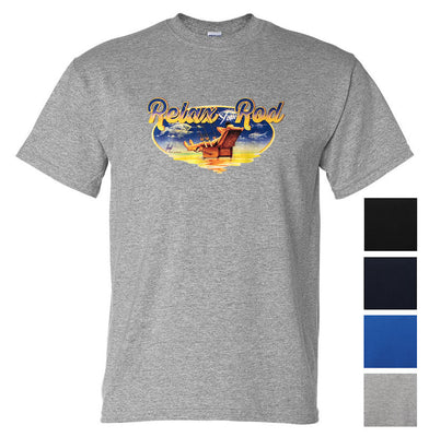 Relax Your Rod Fishing T-Shirt (Colour Choices)