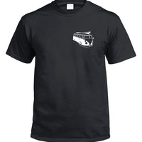 Surf Van Left Chest Logo T-Shirt (Black)