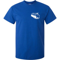 Surf Van Left Chest Logo T-Shirt (Royal Blue)