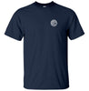 Grass Is Greener Hippie Left Chest Logo T-Shirt (Navy Blue)