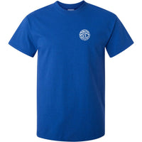Grass Is Greener Hippie Left Chest Logo T-Shirt (Royal Blue)