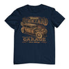 Junkyard Garage Rat Rod T-Shirt (Navy)