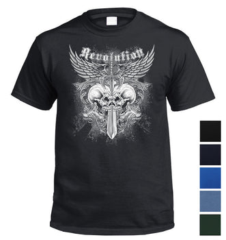 Revolution Skulls T-Shirt (Colour Choices)