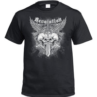 Revolution Skulls T-Shirt (Black, Shortsleeve)
