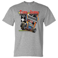 Turn & Burn Sprint Cars T-Shirt (Marle Grey)