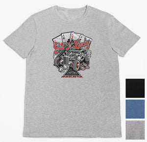 Get N Lucky Aces Hot Rod T-Shirt (Colour Choices)