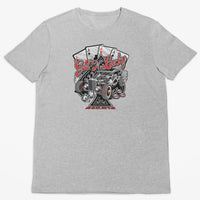 Get N Lucky Aces Hot Rod T-Shirt (Grey Marle, Shortsleeve)