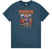 Panhead Motor Works Pinup Girl T-Shirt (Indigo, Regular and Big Sizes)