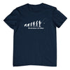 Evolution of Man Fishing T-Shirt (Navy)