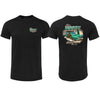 1946 Ford Woody Wagon Surf T-Shirt (Double-Sided, Black Shortsleeve)