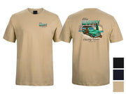 1946 Ford Woody Wagon Surf T-Shirt (Double-Sided, Colour Choices)