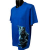 Werewolf Side Print T-Shirt - Art by Tom Wood (Royal Blue)