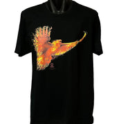 Phoenix Rising T-Shirt - Tom Wood Art (Black, Regular and Big Sizes)
