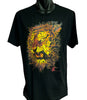 Fire Tiger T-Shirt - Tom Wood Art (Black, Regular and Big Sizes)