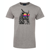 Cool Owl T-Shirt (Marle Grey)