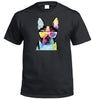 Summer Dog (Boston Terrier) T-Shirt (Black, Shortsleeve)