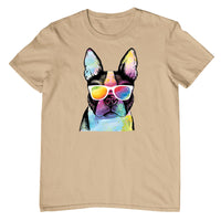 Summer Dog (Boston Terrier) T-Shirt (Colour Choices)