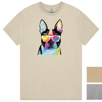 Summer Dog (Boston Terrier) T-Shirt (Colour Choices)