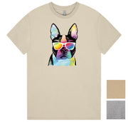 Summer Dog (Boston Terrier) T-Shirt (Colour Choices)