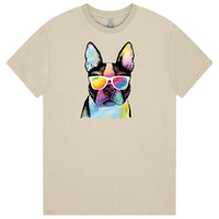 Summer Dog (Boston Terrier) T-Shirt (Colour Choices)
