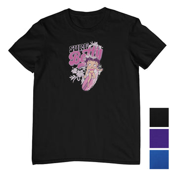 Betty Boop Surf T-Shirt (Colour Choices)