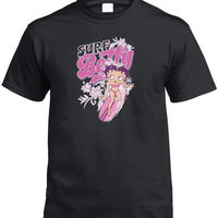 Betty Boop Surf T-Shirt (Black)