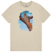 Tree Leopard T-Shirt (Sandy Tan, Sizes 8XL and 10XL)