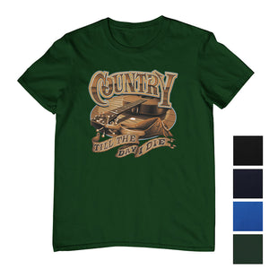 Country Till The Day I Die Guitar T-Shirt (Colour Choices)