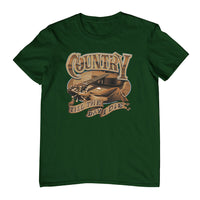 Country Till The Day I Die Guitar T-Shirt (Bottle Green)
