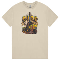 Born Country T-Shirt (Sandy Tan) - Sizes 8XL and 10XL