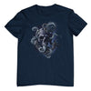 Octopus Skull Anchor T-Shirt (Navy)