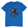 Octopus Skull Anchor T-Shirt (Royal Blue)