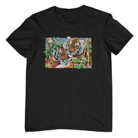 Tiger Pair T-Shirt (Black, Shortsleeve)