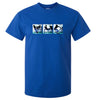 Surf Triptych T-Shirt (Royal Blue)