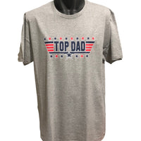 Top Dad T-Shirt (Marle Grey, Regular and Big Sizes)