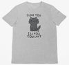 Killer Kitty Cat Kill You Last T-Shirt (Marle Grey, Regular and Big Sizes)