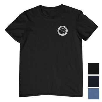 S.S. Collaroy Anchor Left Chest Logo T-Shirt (Colour Choices, White Print)