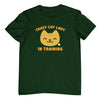 Crazy Cat Lady in Training T-Shirt (Bottle Green, Shortsleeve)