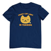 Crazy Cat Lady in Training T-Shirt (Navy, Shortsleeve)